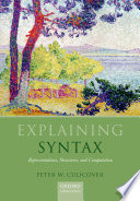 Explaining syntax : representations, structures, and computation /