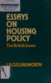 Essays on housing policy : the British scene /