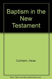 Baptism in the New Testament /