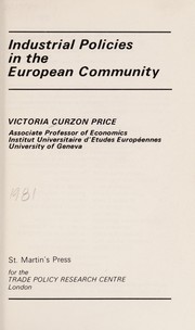 Industrial policies in the European Community /