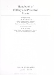 Handbook of pottery and porcelain marks /