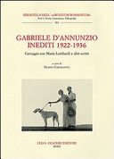 Inediti 1922-1936 : carteggio con Maria Lombardi e altri scritti /