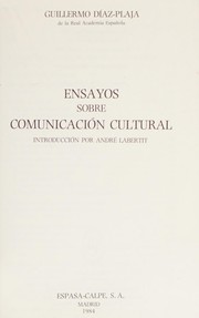Ensayos sobre comunicación cultural /