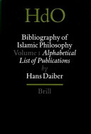 Bibliography of Islamic philosophy /