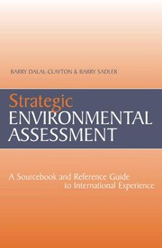 Strategic environmental assessment : a sourcebook and reference guide to international experience /