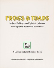 Frogs & toads /