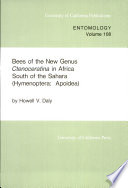 Bees of the new genus Ctenoceratina in Africa, South of the Sahara (Hymenoptera: Apoidea) /