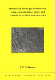 Helium and fission gas behaviour in magnesium aluminate spinel and zirconia for actinide transmutation /