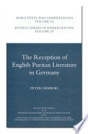 The reception of English Puritan literature in Germany /