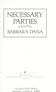 Necessary parties : a novel /