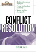 Conflict resolution : mediation tools for everyday worklife /