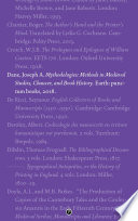 Mythodologies : methods in medieval studies, Chaucer, and book history /