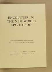Encountering the New World, 1493 to 1800 : catalogue of an exhibition /