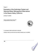 Evaluation of the hydrologic system and selected water-management alternatives in the Owens Valley, California /