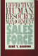Effective human resource management in the sales force /