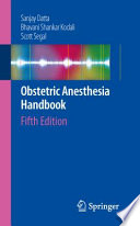 Obstetric anesthesia handbook /