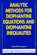 Analytic methods for Diophantine equations and Diophantine inequalities /