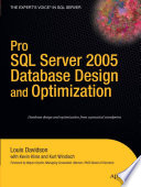 Pro SQL Server 2005 : database design and optimization /