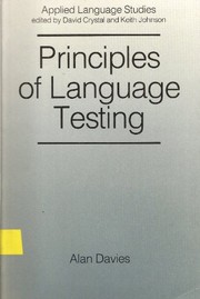 Principles of language testing /