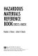 Hazardous materials reference book cross-index /
