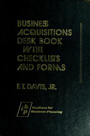 Business acquisitions desk book, with checklists and forms /