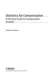 Statistics for compensation : a practical guide to compensation analysis /