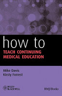 How to teach continuing medical education /