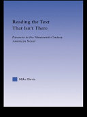 Reading the text that isn't there : paranoia in the nineteenth-century American novel /