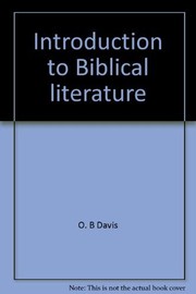 Introduction to Biblical literature /