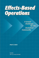 Effects-based operations : a grand challenge for the analytical community /