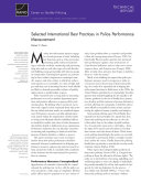 Selected international best practices in police performance measurement /
