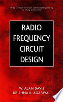 Radio frequency circuit design /
