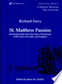 St. Matthew Passion /