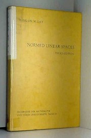 Normed linear spaces /