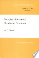 Tümpisa (Panamint) Shoshone grammar /