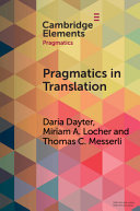 Pragmatics in translation : mediality, participation and relational work /