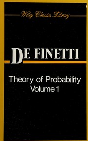 Theory of probability : a critical introductory treatment /