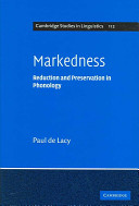 Markedness : reduction and preservation in phonology /