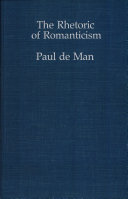 The rhetoric of romanticism /