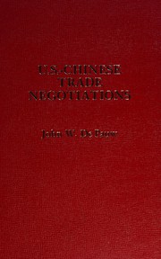 U.S.-Chinese trade negotiations /