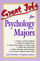 Great jobs for psychology majors /