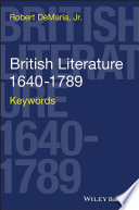 British literature 1640-1789 : keywords /