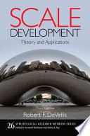 Scale development : theory and applications /
