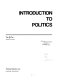 Introduction to politics /