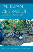 Participant observation : a guide for fieldworkers /