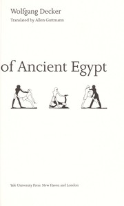 Sports and games of ancient Egypt /