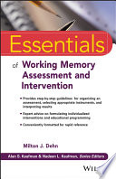 Essentials of working memory assessment and intervention /