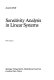 Sensitivity analysis in linear systems /