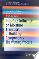 Interface Influence on Moisture Transport in Building Components : The Wetting Process /