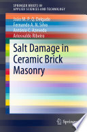 Salt Damage in Ceramic Brick Masonry /